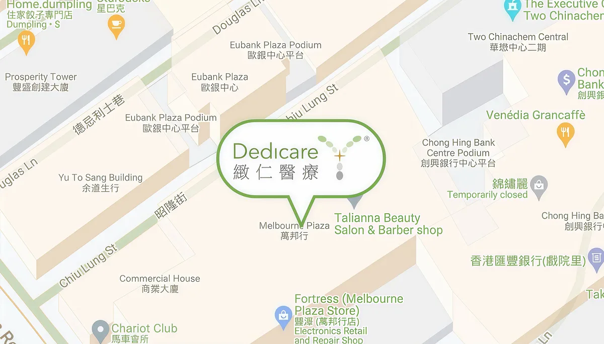 CENTRAL診所位置地圖